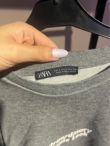 zara crop sweat - Görsel 2