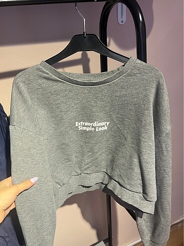 zara crop sweat - Görsel 3