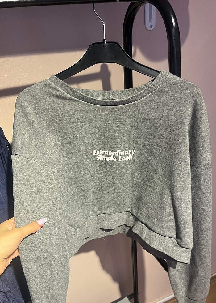 zara crop sweat - Görsel 3