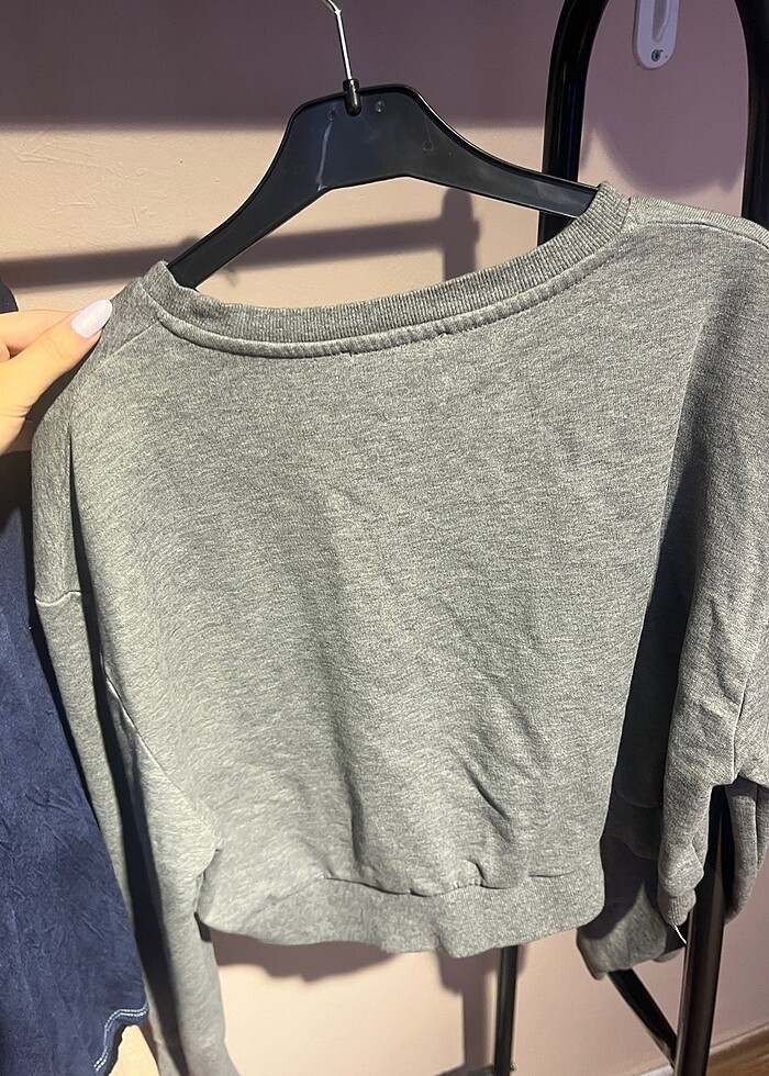 zara crop sweat - Görsel 4