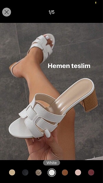 kadın topuklu terlik
