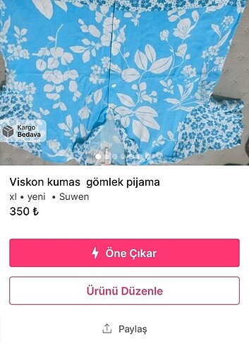 Suwen 2 adet suwen pijama