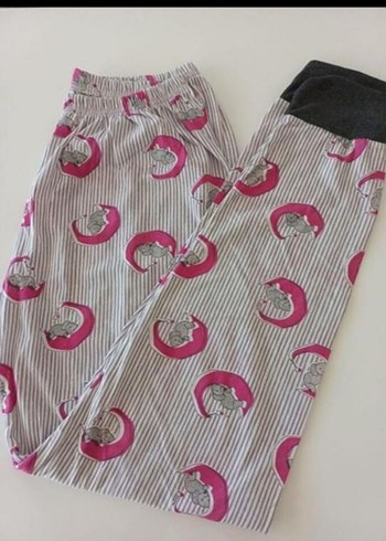 Gri Baskılı Kısa Kollu Kadın Pijama Takımı - Görsel 4