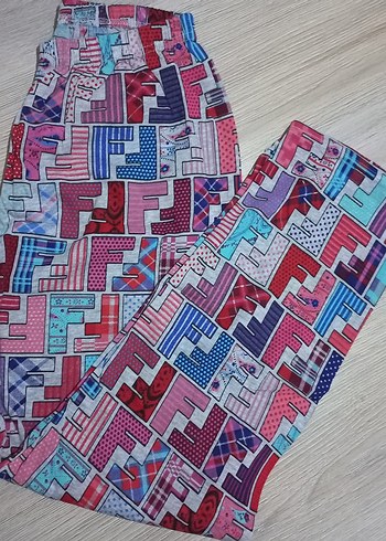 Gri Baskılı Kısa Kollu Kadın Pijama Takımı - Görsel 3