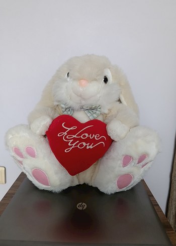 Gri Peluş Tavşan Oyuncak - Görsel 2