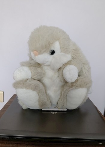 Gri Peluş Tavşan Oyuncak - Görsel 3