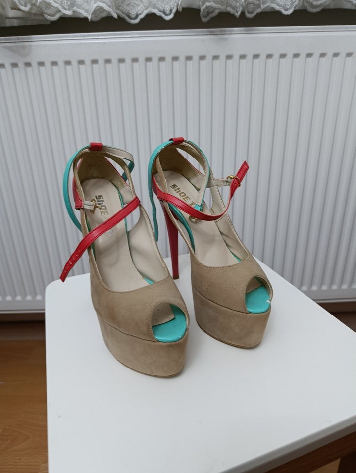 yüksek platformlu & topuklu shoestek ayakkabi no37 - Görsel 2