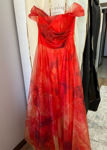 Drapeli Uzun Kadın Abiye - Görsel 6