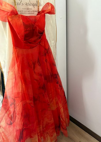 Drapeli Uzun Kadın Abiye - Görsel 7