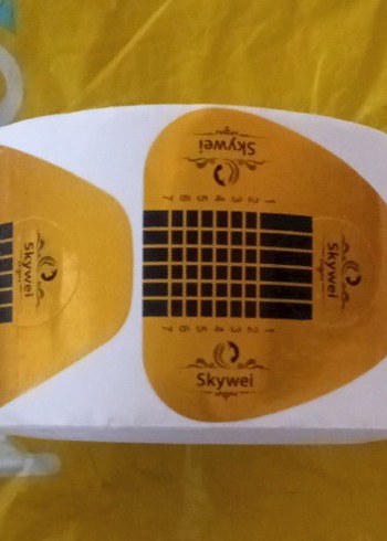 Renkli Sarı Tırnak şablonu - Görsel 3