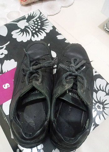 Erkek Siyah Bağcıklı scooter marka ayakkabı - Görsel 3