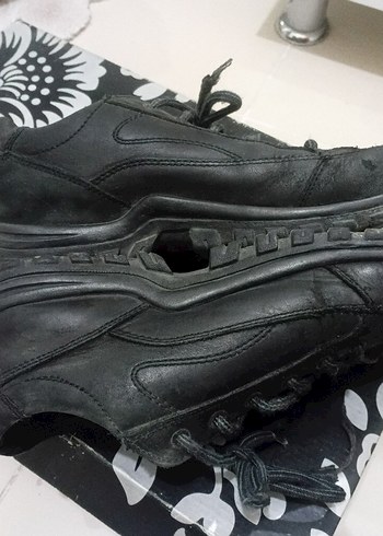 Erkek Siyah Bağcıklı scooter marka ayakkabı - Görsel 4