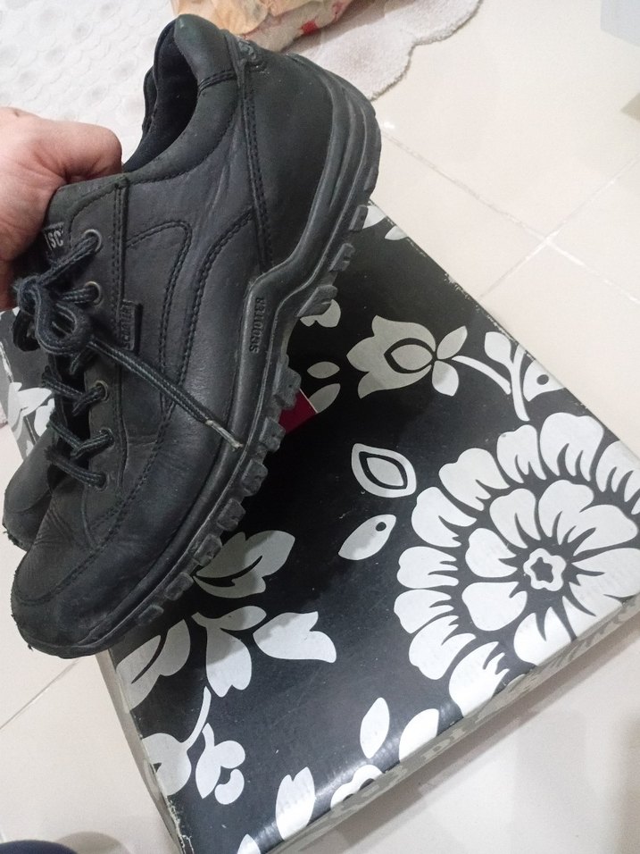 Erkek Siyah Bağcıklı scooter marka ayakkabı - Görsel 5