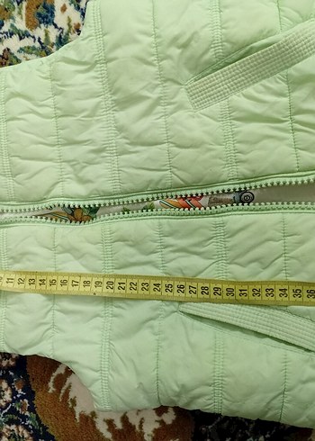 Kız Çocuk Yeşil Fermuarlı şişme Yelek - Görsel 5