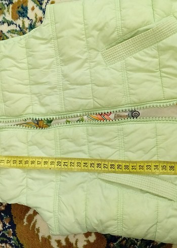 Kız Çocuk Yeşil Fermuarlı şişme Yelek - Görsel 6