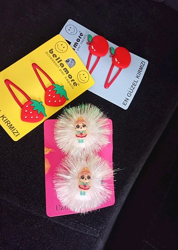 Çok Renkli Pop Kültür Çocuk Toka Seti - Görsel 4