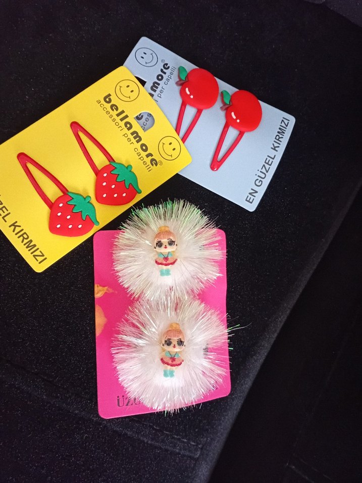 Çok Renkli Pop Kültür Çocuk Toka Seti - Görsel 4