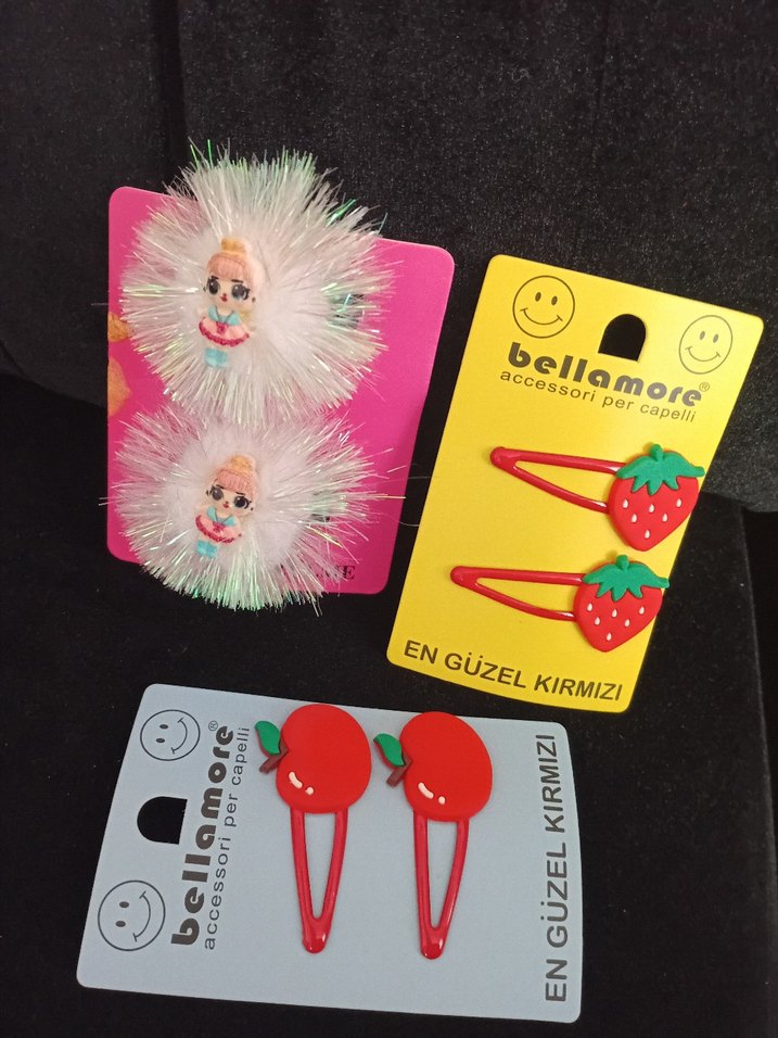 Çok Renkli Pop Kültür Çocuk Toka Seti - Görsel 3