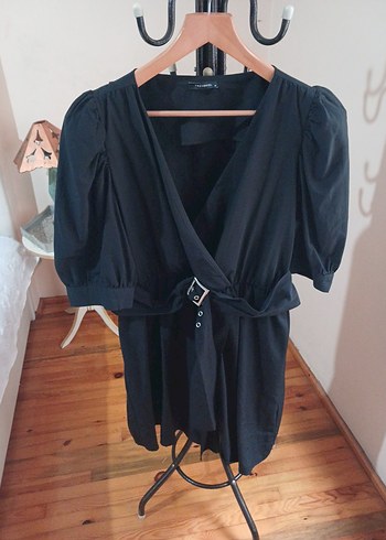 Trendyol Büyükbeden Kruvaze Elbise - Görsel 7