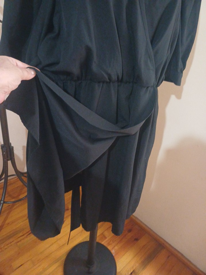 Trendyol Büyükbeden Kruvaze Elbise - Görsel 4