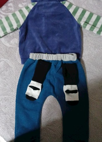 Renkli Baskılı Bebek Erkek Tulumu - Görsel 6