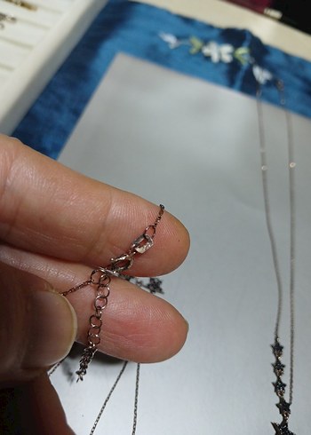 925 Siyah Kayan Yıldızlar Rose Şahmeran - Görsel 4