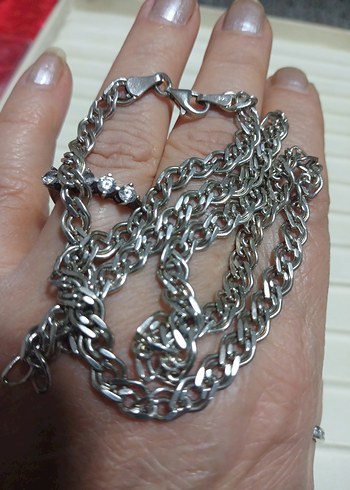 925  Unisex Kalın Kolye 18.83 gr - Görsel 2