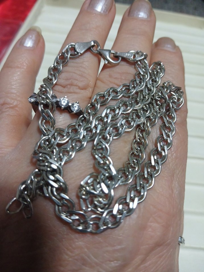 925  Unisex Kalın Kolye 18.83 gr - Görsel 2