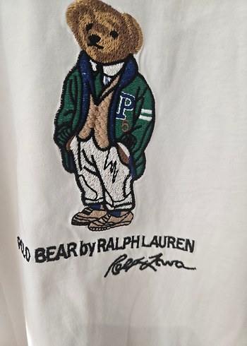 Ralph Lauren , teddy nakışlı Tişört - Görsel 3