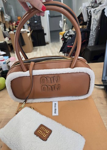 Miu Miu , taba rengi premium çanta - Görsel 3