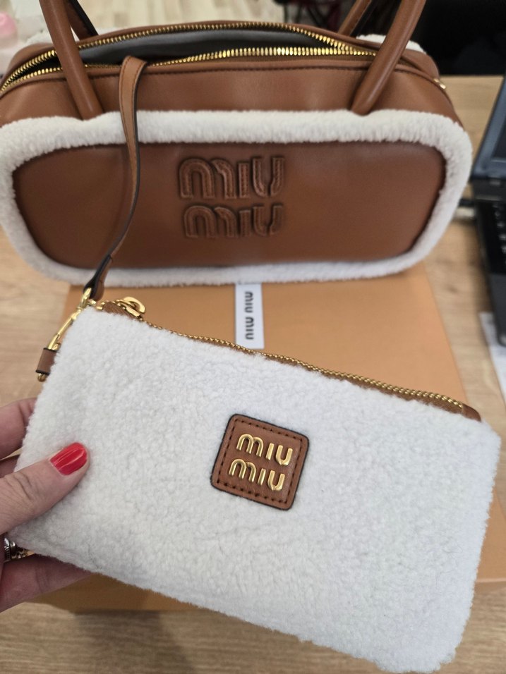 Miu Miu , taba rengi premium çanta - Görsel 2