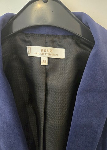 Laci,sax mavi, kadife ceket - Görsel 2