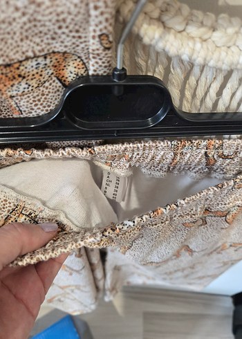 Bohem Leopar Desenli Kısa Kadın Pijama Takımı - Görsel 3