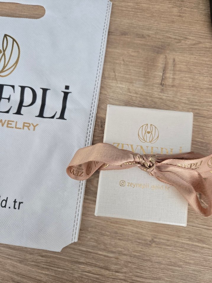 zeynepli gold , takı kutusu ve poşeti - Görsel 2