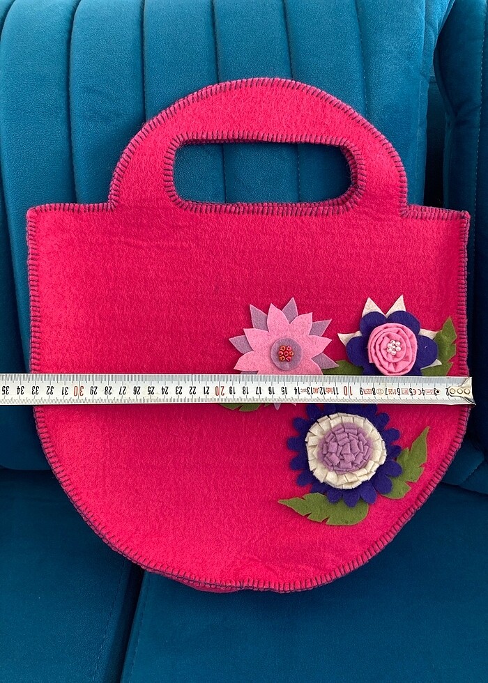 El işi keçe çanta - Görsel 4