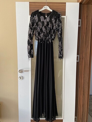 Pul payetli elbise - Görsel 3