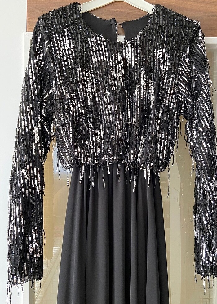 Pul payetli elbise - Görsel 2