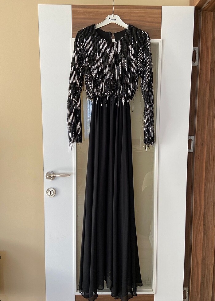 Pul payetli elbise - Görsel 3