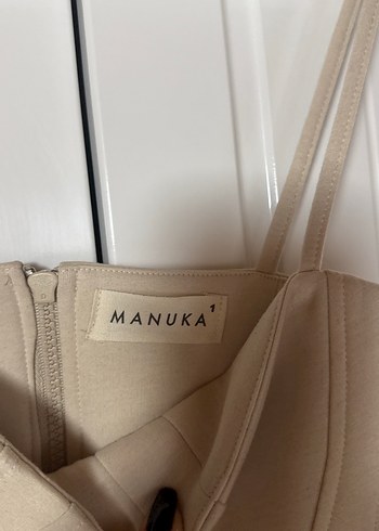 Bej Straplez Mini Bustiyer - Görsel 3