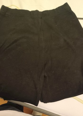 Siyah triko şort etek - Görsel 4