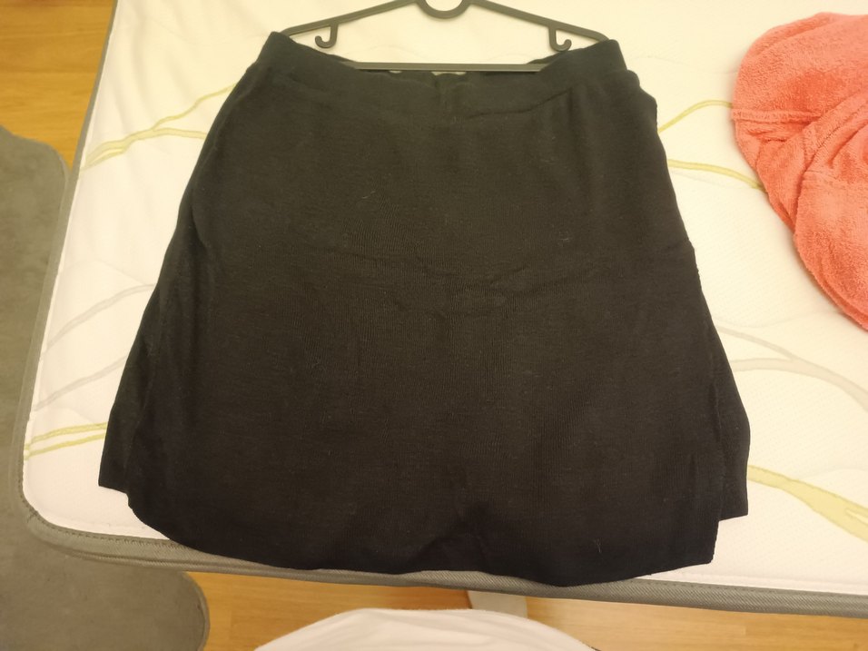 Siyah triko şort etek - Görsel 3