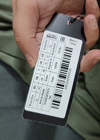 Saten Görünümlü Uzun Haki Etek - Görsel 3