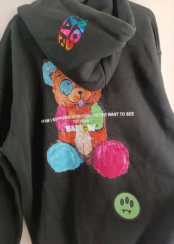 Siyah Ayıcıklı Kadın Sweatshirt - Görsel 3