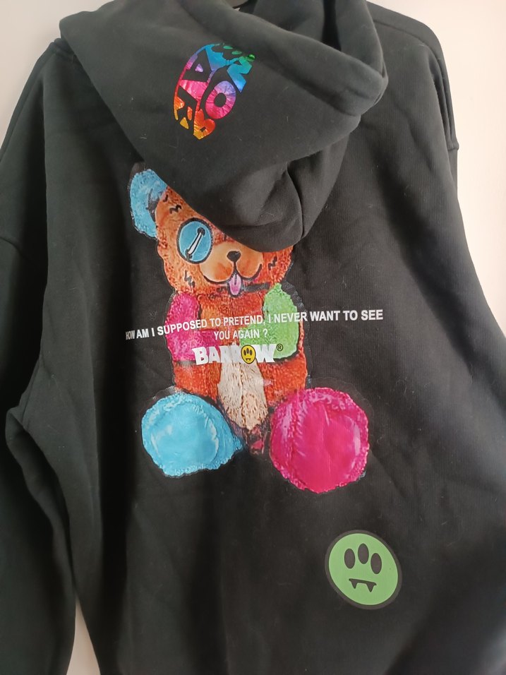 Siyah Ayıcıklı Kadın Sweatshirt - Görsel 3