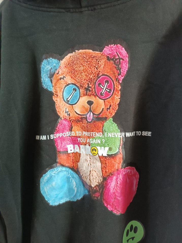 Siyah Ayıcıklı Kadın Sweatshirt - Görsel 4