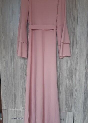 Pembe tesettür abiye 