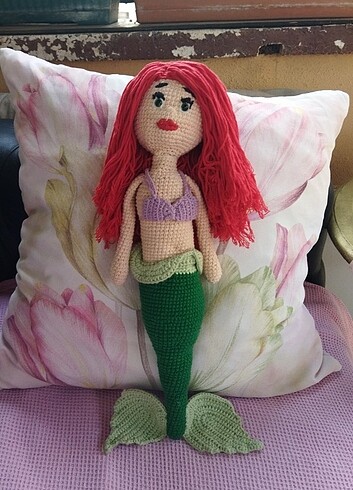 Deniz Kızı Ariel Örgü Bebek