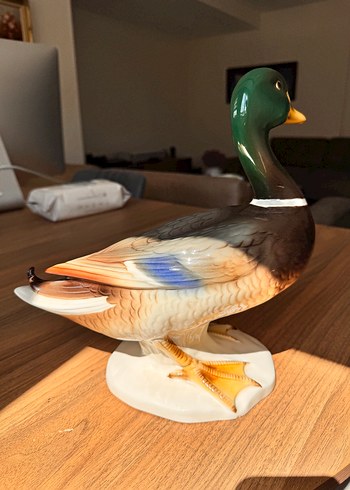 Renkli Seramik Goebel  Ördek Figürü - Görsel 4