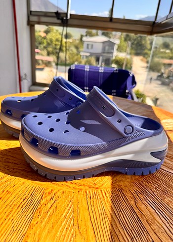 Kadın Platform crocs Topuklu Mor Kauçuk Terlik - Görsel 7