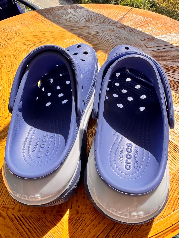 Kadın Platform crocs Topuklu Mor Kauçuk Terlik - Görsel 2